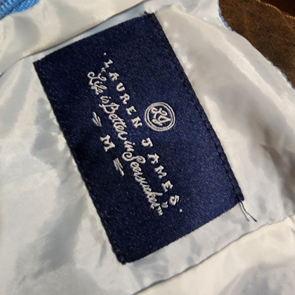 Blue with White Lace Lauren James Sleeveless Dress - Picture 5 of 5